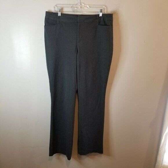 St. John's Bay Womens Size 14 Gray Solid Bootcut Dress Pants - Picture 7 of 11